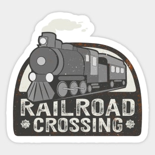 Railroad Crossing Railway Locomotive Sticker